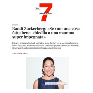 Articolo We Wealth Zuckerberg